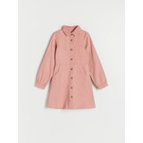 Reserved - Pamučna haljina - prljavoroza | shoptok.hr