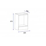 Hanah home ormar za ugradnu rernu hadas white | ePonuda.com