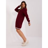 BADU Dress-BA-SK-8023-1.29X-burgundy | Shoptok.si
