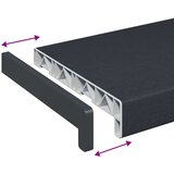  Prozorska klupčica Antracit s drvenim uzorkom 100 x 20 x 4,5 cm | shoptok.hr