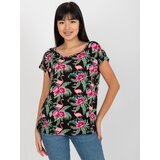 Fashion Hunters Women's Blouse with Short Sleeves Sublevel - multicolored | Shoptok.si