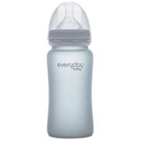 Everyday baby staklena bočica, 240ml Healthy+ , Siva | shoptok.hr