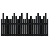  Zidno uzglavlje crni 166x3x80 cm od masivne borovine | shoptok.hr