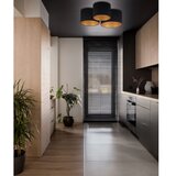  duolla - stropna svetiljka roller trio 3xE27/60W/230V crna/zlatna | Eponuda.com