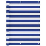 vidaXL Balkonsko platno belo in modro 120x500 cm oksford blago, (20764725) Cene