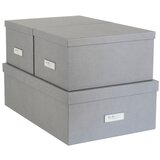 Bigso Box of Sweden Komplet 3 sivih škatel za shranjevanje Bigso Cene