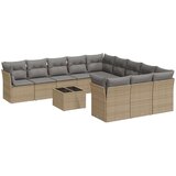  12-dijelni set vrtnih sofa od poliratana s jastucima bež | shoptok.hr