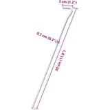  Klinovi za šator 50 kom 30 cm Ø 7 mm od pocinčanog čelika | Eponuda.com