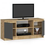 AKORD Tv Omarica, 2 Vrata In 1 Polica, Hrast Artisan/Siva, (5000331803) | Shoptok.si