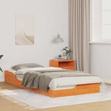  Krevetna konstrukcija Vosak smeđa 100 x 210 cm | shoptok.hr