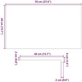  Prozorske klupice 2 kom 70x40x2 cm netretirane masivne hrast | shoptok.hr