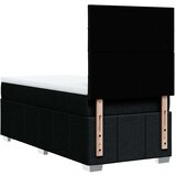 vidaXL Box spring postelja z vzmetnico črna 80x200 cm blago | Shoptok.si