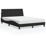 Krevet s madracem Hanko crni 140x200 cm baršunasti | shoptok.hr