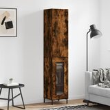 vidaXL Visoka omara dimljeni hrast 34,5x34x180 cm inženirski les | Shoptok.si