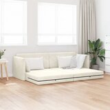 Podni kauč na razvlačenje Krema 213 x 70 x 77 cm Baršun | shoptok.hr