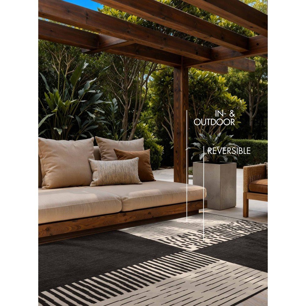 Ted Baker Crni/krem unutarnji i vanjski tepih 200x300 cm Haringey Acacia – | shoptok.hr