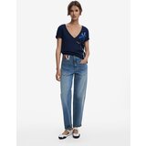 Desigual Majica mornarsko plava / crna / bijela | shoptok.hr