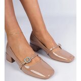 D/CEO marka niezdefiniowana Brown elegant pumps decorated with rhinestones Elifat | Shoptok.si