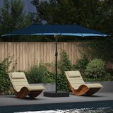  Vrtni suncobran Azurnoplava 385 x 209 x 244 cm Poliester | shoptok.hr