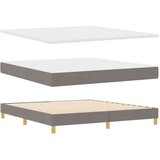  Krevet s podnicom s madracem Taupe 180 x 200 cm Tkanina | shoptok.hr
