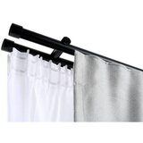 Homeware SET ZA DROG ZA ZAVESE SIENNA 240 cm črna | Shoptok.si