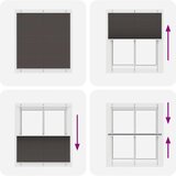 vidaXL Plisirana žaluzija črna 120x150 cm Širina tkanine 119,4 cm | Shoptok.si
