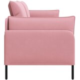 SOFA za 3 osobe Ružičasta 222 x 81 x 89 cm Baršun | shoptok.hr