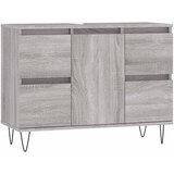 Maison Chic Kopalniška omarica - Kopalniški kabinet siva sonoma 80x33x60 cm inženirski les, (21794887) Cene