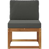  Srednja sofa za van Čvrsto drvo akacije Prirodna - Prirodno i antracit 1x srednji | shoptok.hr