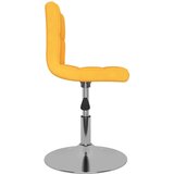 vidaXL Vrtljivi jedilni stoli 2 kosa rumeno blago, (20943385) | Shoptok.si