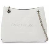 Calvin Klein Jeans Ročna torba Sculpted Shoulder Bag24 Mono K60K607831 Bela