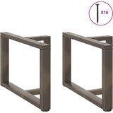  Noge za klub stolić T-oblika 2 kom Crne 60x25x(42-43) cm Čelik | shoptok.hr