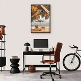  Slika - Palm Umbrella (1 Part) Vertical 80x120 U crnom drvenom okviru | shoptok.hr