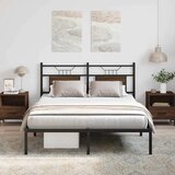  Posteljni okvir brez vzmetnice rjavi hrast 150x200 cm inž. les, (21829211) | Shoptok.si