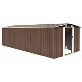 vidaXL Vrtna lopa 257x580x181 cm kovinska rjava Cene