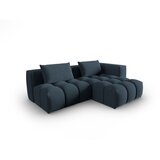 Cosmopolitan Design Temno modra kotna sedežna garnitura (desni kot/z ležalnikom) Verona – Cene