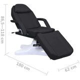  Masažna miza črna 180x62x(86,5-118) cm | Shoptok.si