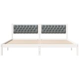  Okvir za krevet Svijetlo siva 200 x 200 cm tkanina | shoptok.hr