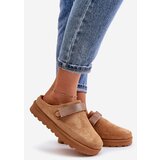 Boto Women's Slippers Insulated With Fur On Platform Camel Azida | ePonuda.com