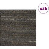  Tepih pločica Prugasta svijetlosmeđa 50 x 50 cm 36 pcs | shoptok.hr
