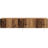 TV zidni ormar s LED svjetlima 2 pcs Staro drvo 80 x 35 x 31 cm | Eponuda.com