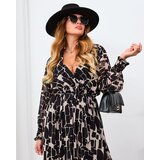 Resti Black and beige patterned women's maxi dress | shoptok.hr
