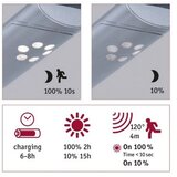 PAULMANN 94261 - LED/1,2W IP44 solarno zidno svetlo sa senzorom ILIAS 3,7V | Eponuda.com
