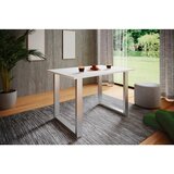MID.YOU Pisalna Miza Lona, Bela, Srebrna, 110x50cm | Shoptok.si