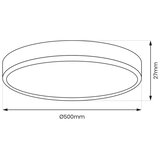  LED plafonsko svetlo MAQ LED/40W/230V 3000/4000/6500K IP40 crna | Eponuda.com