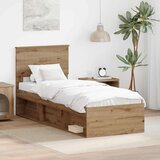  Okvir za krevet Umjetnička hrastovina 75 x 190 cm | shoptok.hr