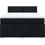  Krevet s oprugama i madracem crni 140 x 190 cm od tkanine | shoptok.hr