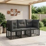  Set vanjskih sofa Crna Poliester | shoptok.hr