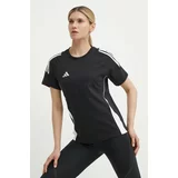 Adidas Kratka majica Tiro 24 ženska, črna barva, IJ9955