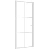  Unutarnja vrata 93 x 201,5 cm Bijela od ESG stakla i aluminija | shoptok.hr